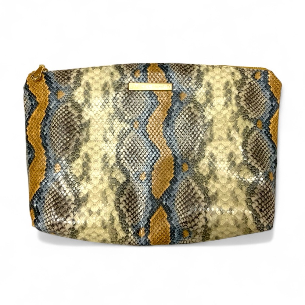 Vince Camuto Snake Print Cosmetic Bag